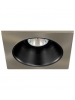 Liteline AT352S-ABK-BN - 3½″ Anodized Black Reflector and Brushed Nickel Square Trim Ring - For MR16, GU10 or HR16 Liteline AT352S-ABK-BN - 3½″ Anodized Black Reflector and Brushed Nickel Square Trim Ring - For MR16, GU10 or HR16